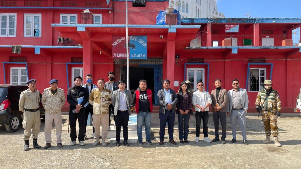 National Tobacco Control Programme (NTCP) team in Zunheboto along with other officials on February 12. (Morung Photo)